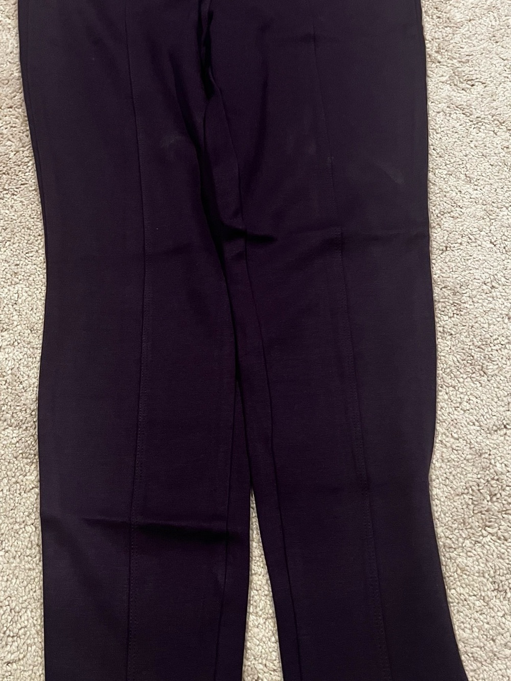 Style & Co. Women's Dark Purple Straight-Leg Pants